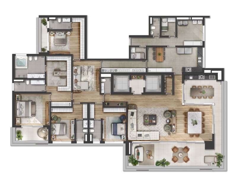 Planta Planta Apto Tipo