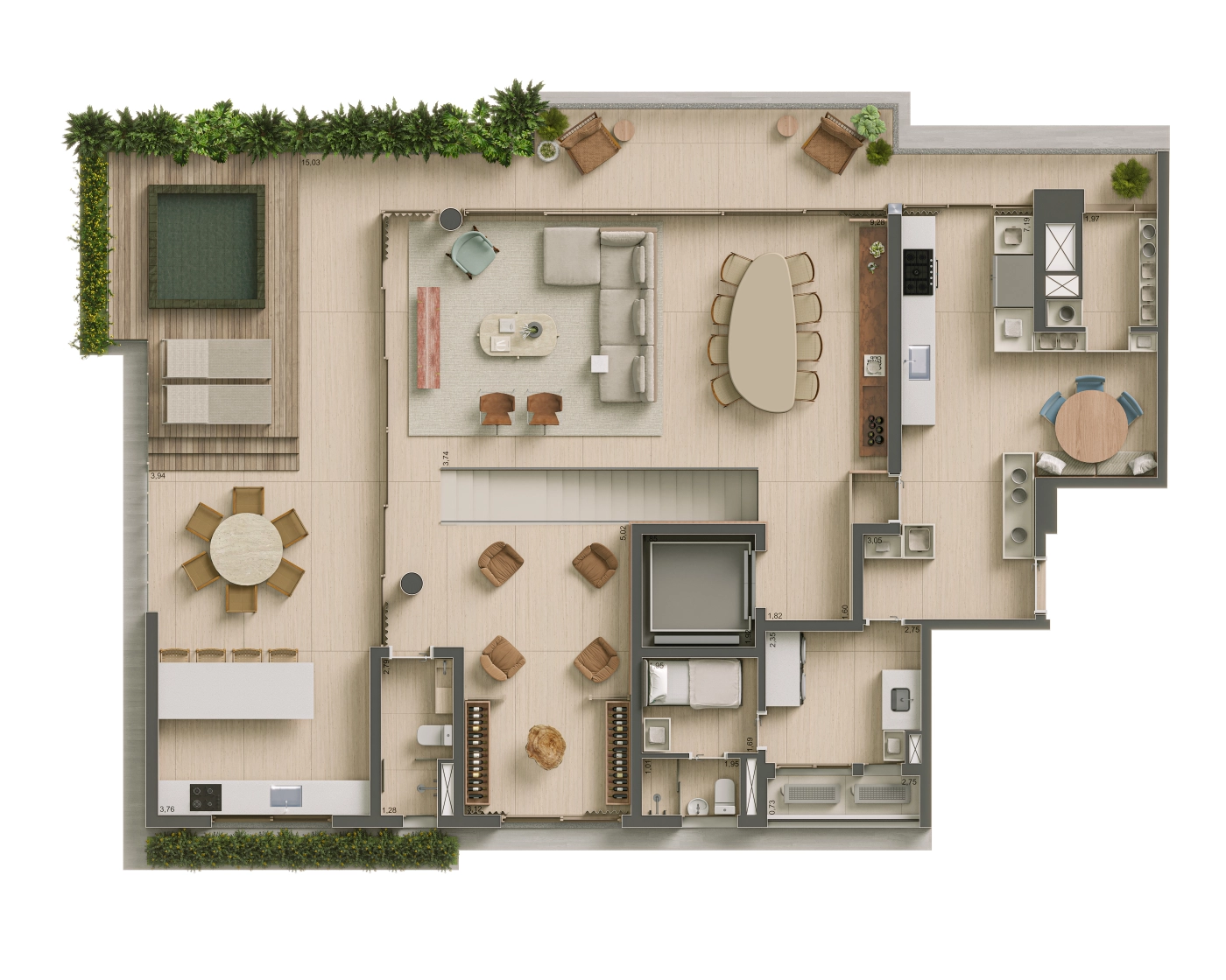 Planta Duplex superior