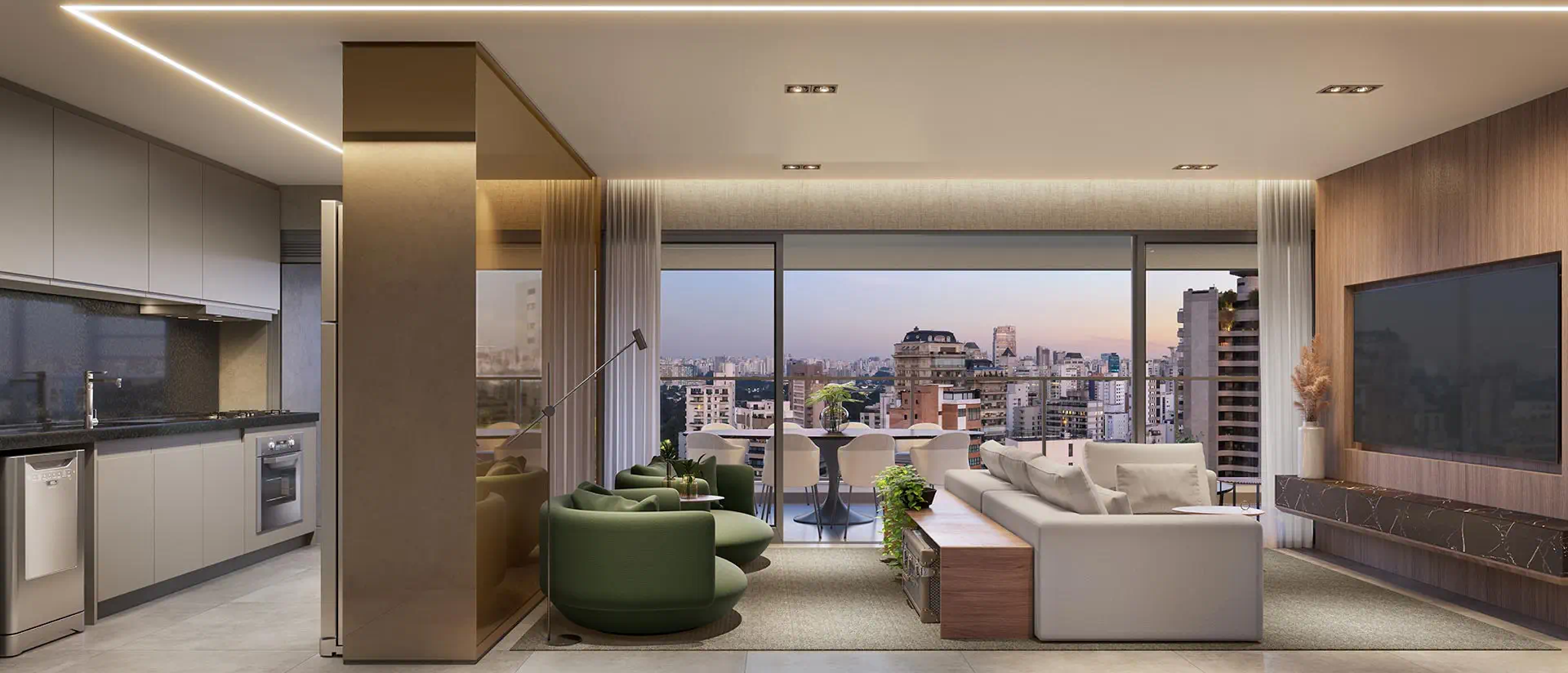 Decorado Metropolitan Vila Nova by Helbor