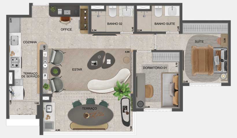 Planta 2 dorms.