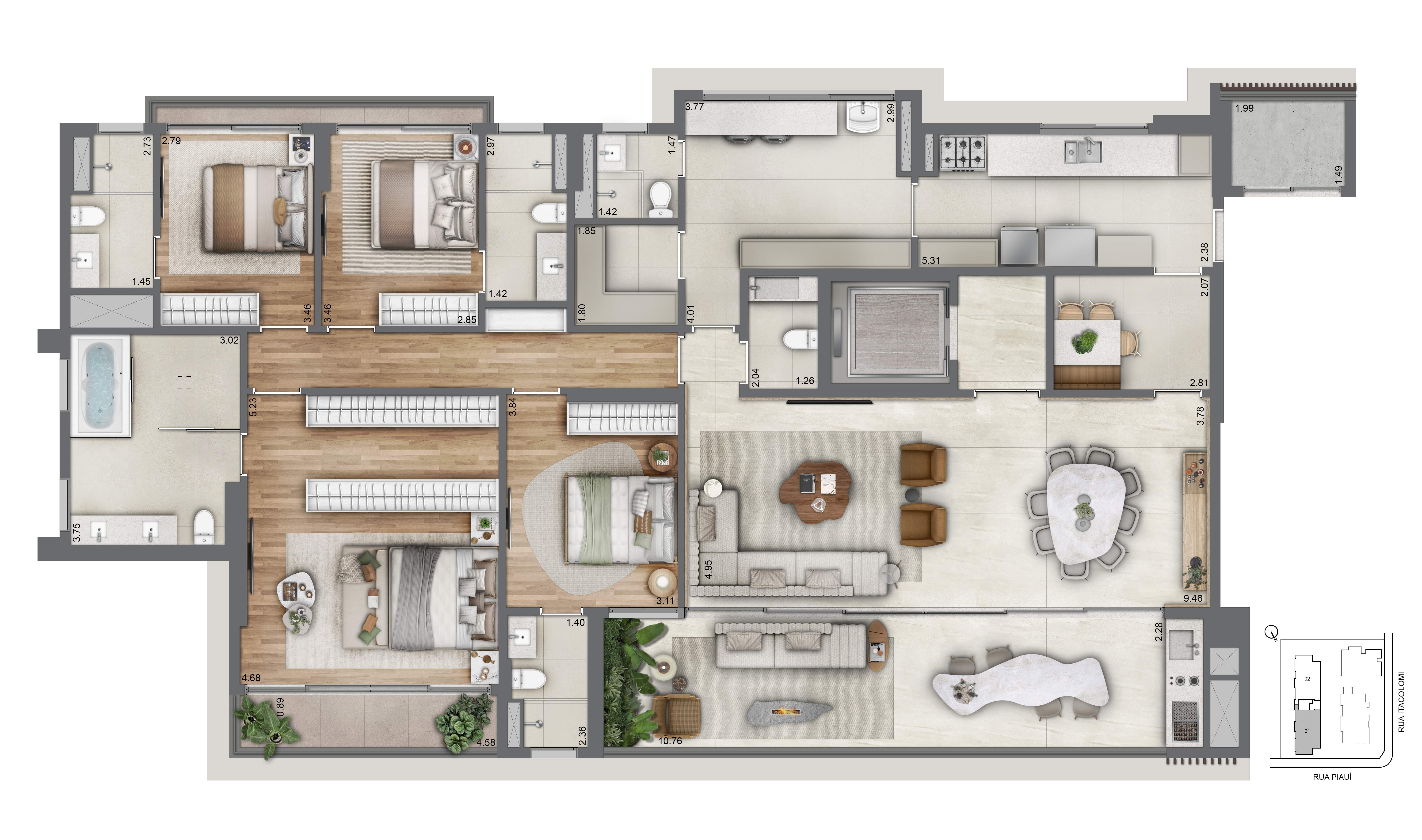 Planta 245,54m²