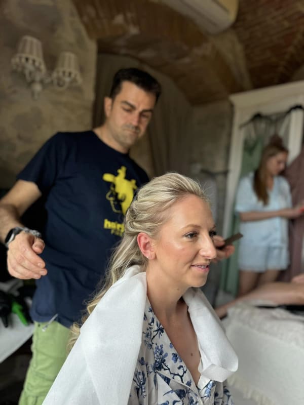 Acconciatura sposa con boccoli vintage — Hairforce Firenze