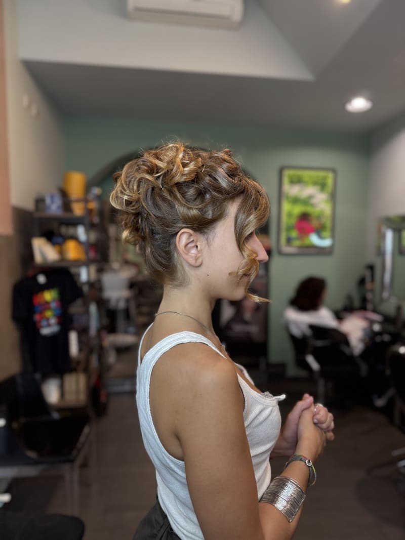Colore rosso ramato con riflessi — Hairforce Firenze