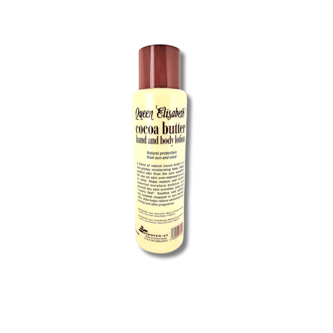 Queen Elizabeth Cocoa Butter Hand and Body Lotion - Image 2