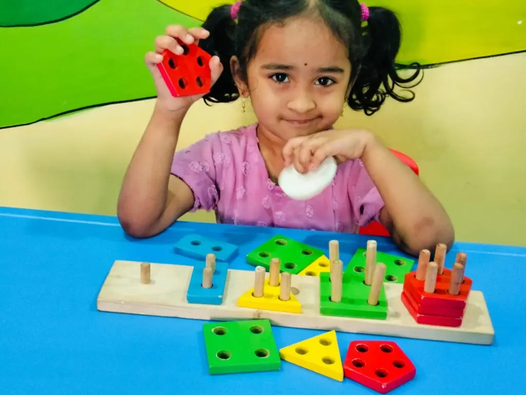 Child exploring and learning