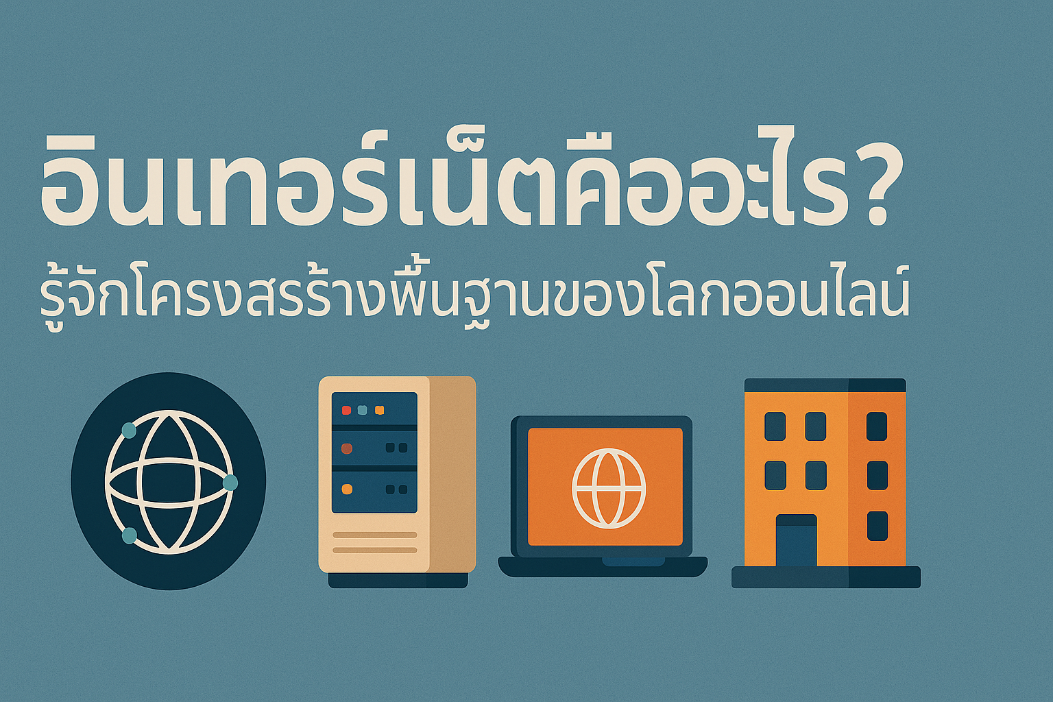 อินเทอร์เน็ตคืออะไร? รู้จักโครงสร้างพื้นฐานของโลกออนไลน์