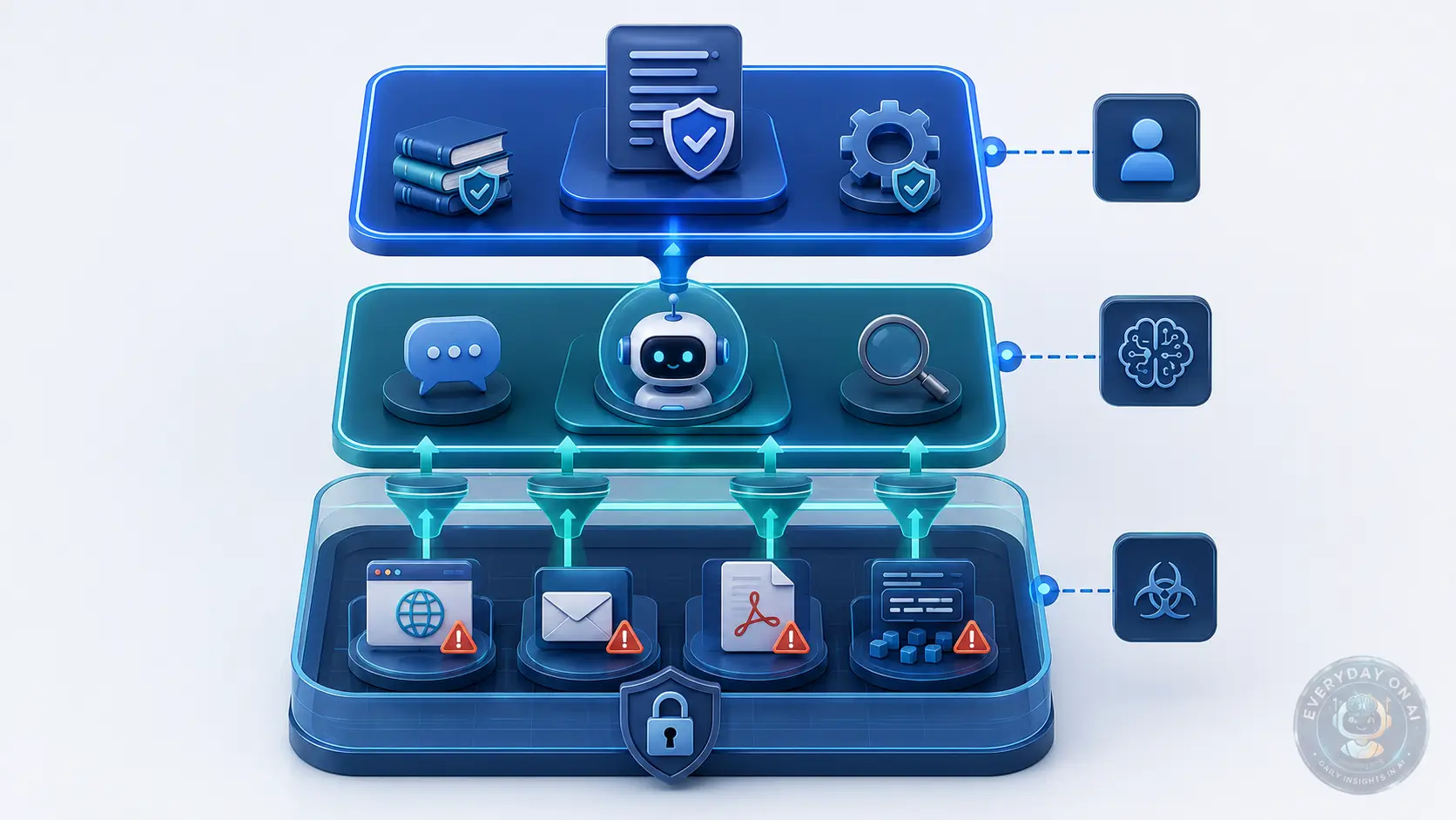 Trusted and untrusted content separation for prompt injection prevention