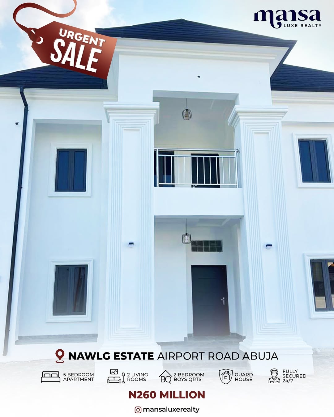 5 Bedroom In NAWLG Estate - Airport road, Abuja