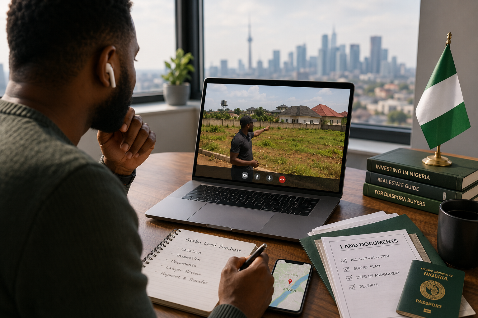 How Nigerians Abroad Can Buy Land in Asaba Without Travelling First