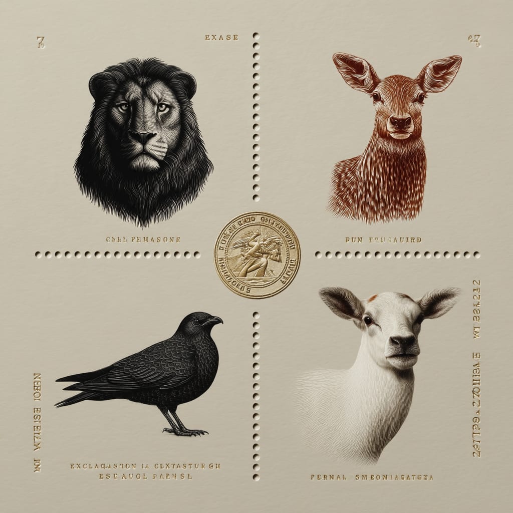 Fine Line Fauna: Nature in Ornamental Precision