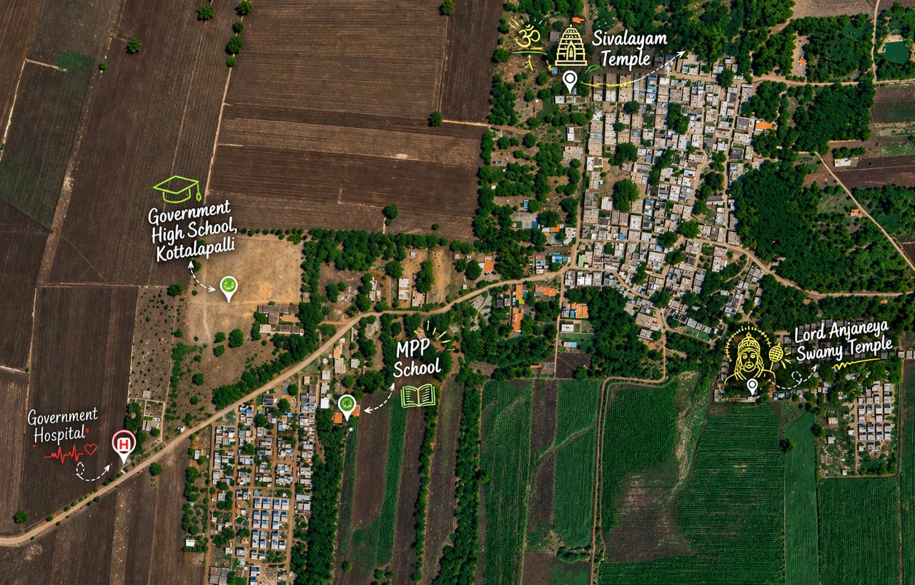 Kottalapalli Village Aerial Map