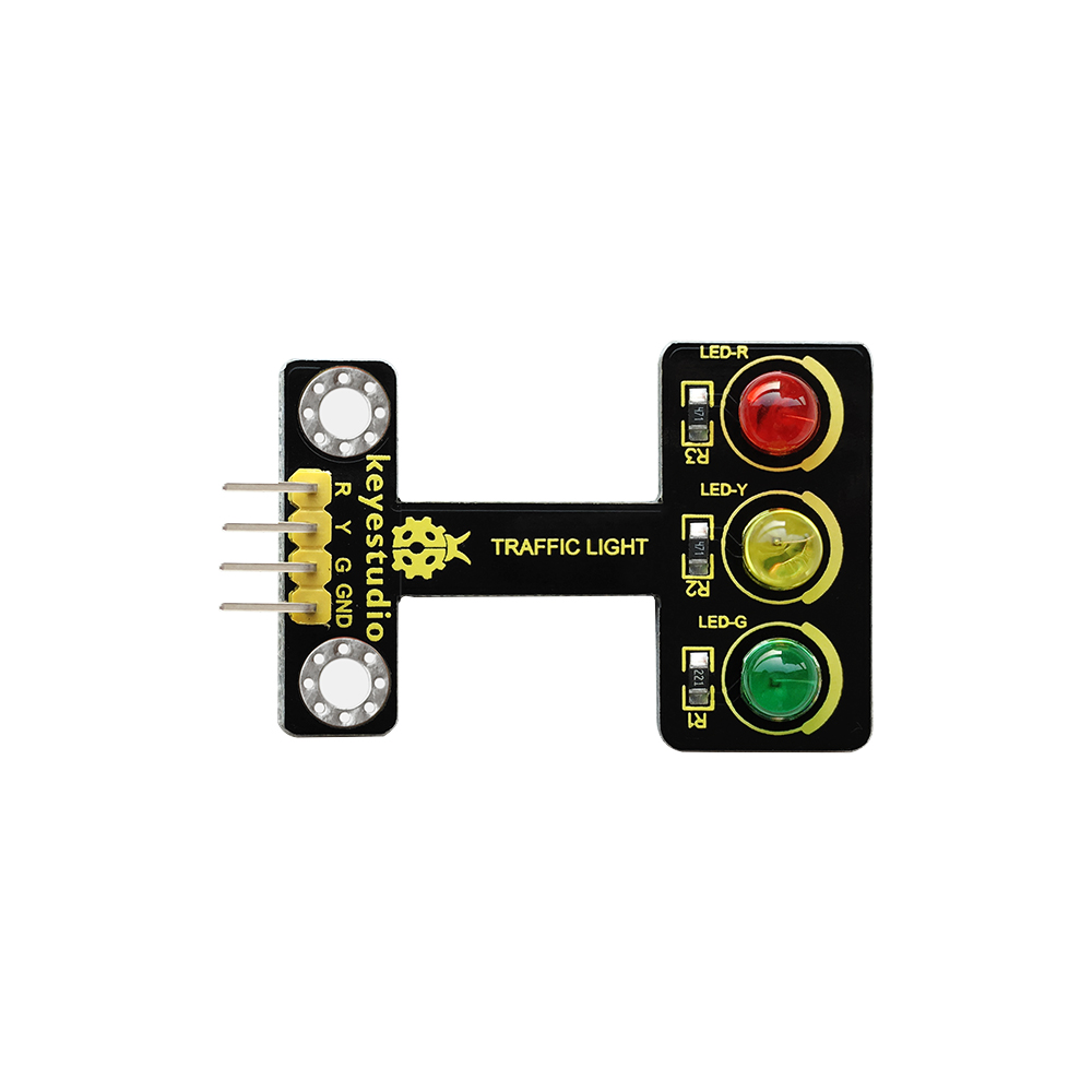 Keyestudio Traffic Light Module (Black and Ecofriendly) For arduino - Image 1