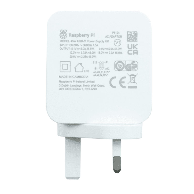 Raspberry Pi 5 -  45W USB-C Power Supply - Image 2