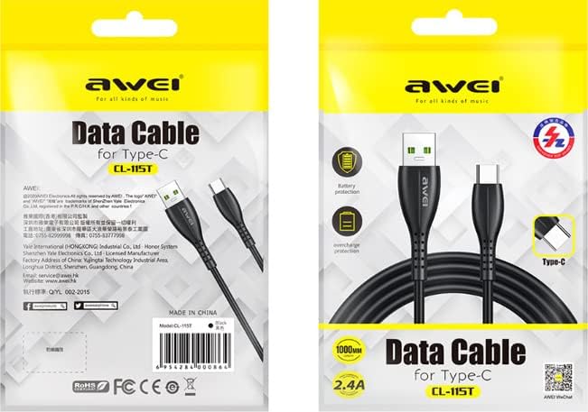 USB A to Type C Cable – 0.8m - Image 2