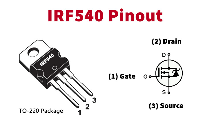 Transistor IRF540 - Image 1