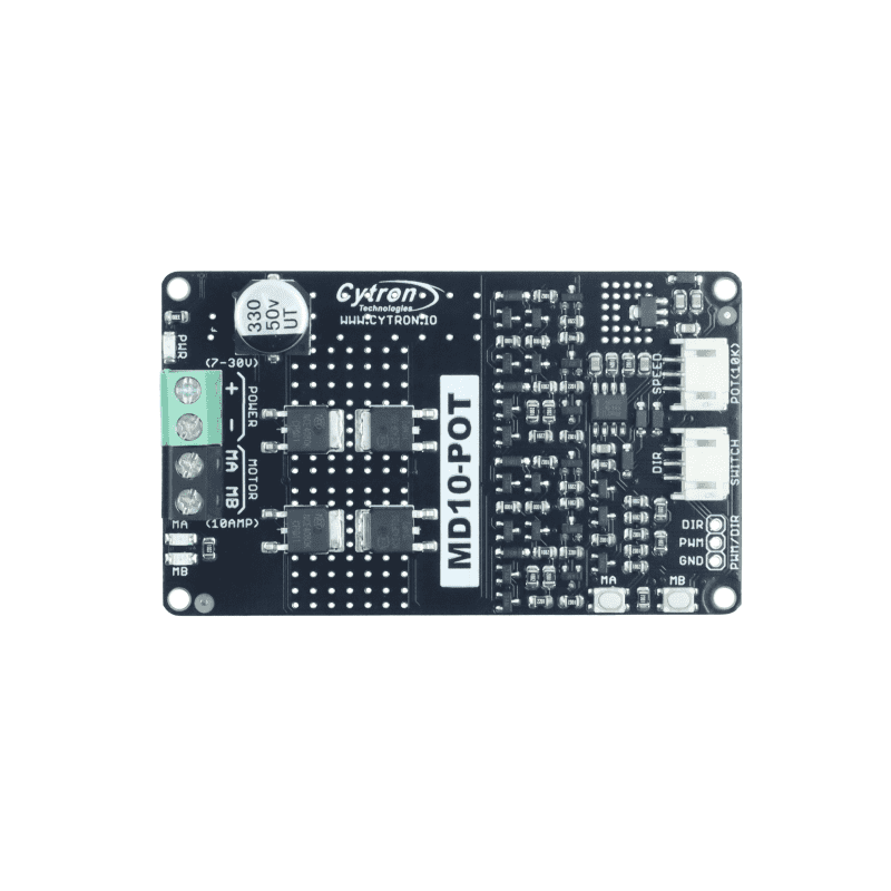 DC Motor Driver Potentiometer & Switch Control 10 Amp 7V-30V - Image 3