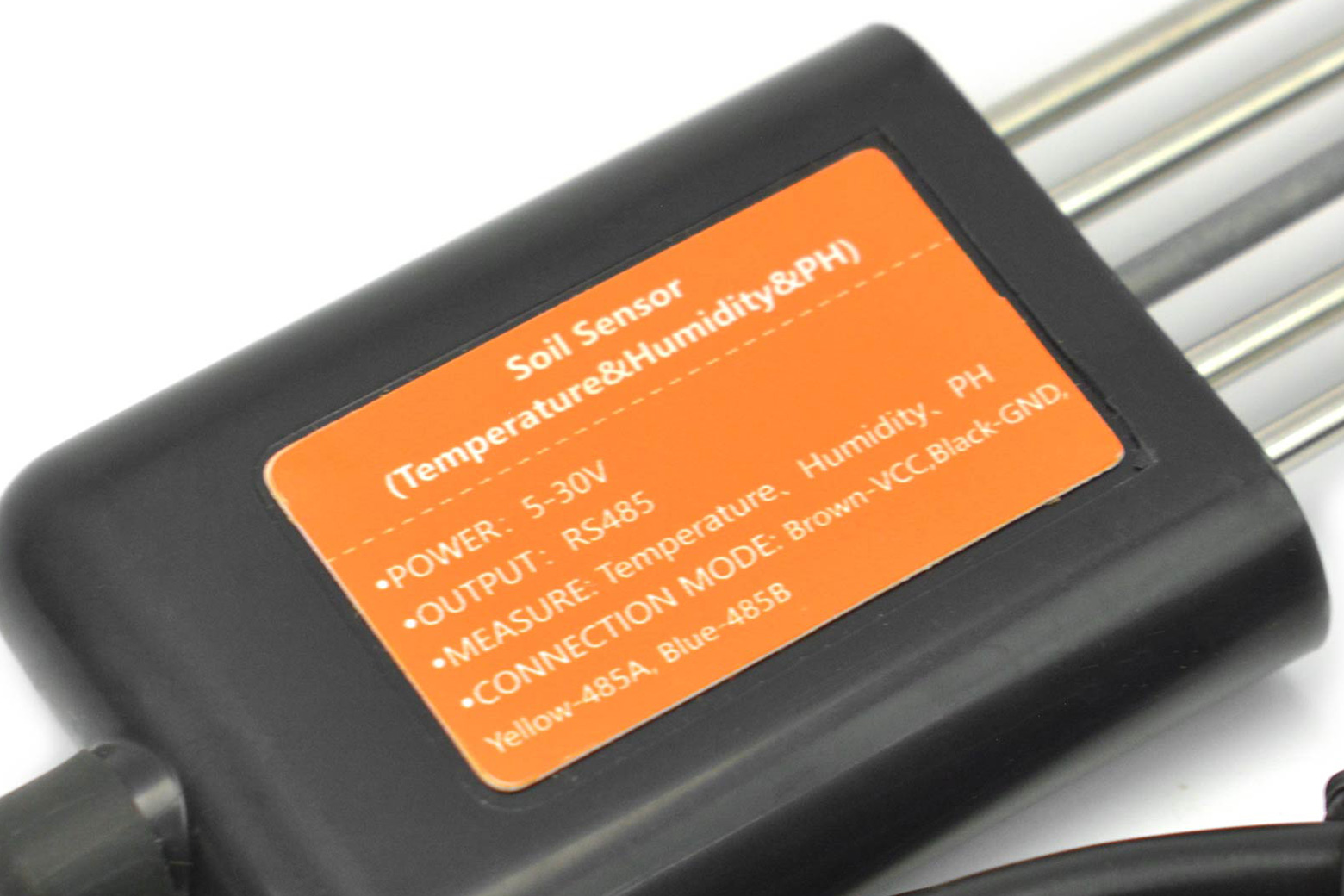 RS485 Soil pH, Moisture, and Temperature Monitoring Sensor in Soil-less Cultivation (Anti-corrosion, 5-30V) WITH RS485 Shield for Arduino - Image 2