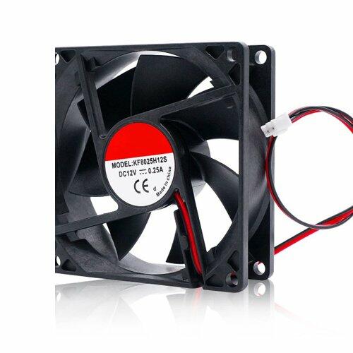 DC Fan 12V Size 80X80X25mm - Image 1
