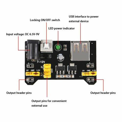 BreadBoard Power Supply Module - Image 1