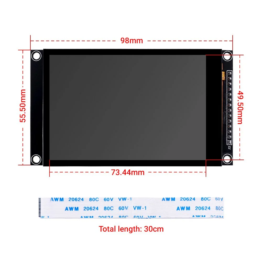 LCD Touch Screen TFT Capacitive 480X320 V1.0 - Image 3