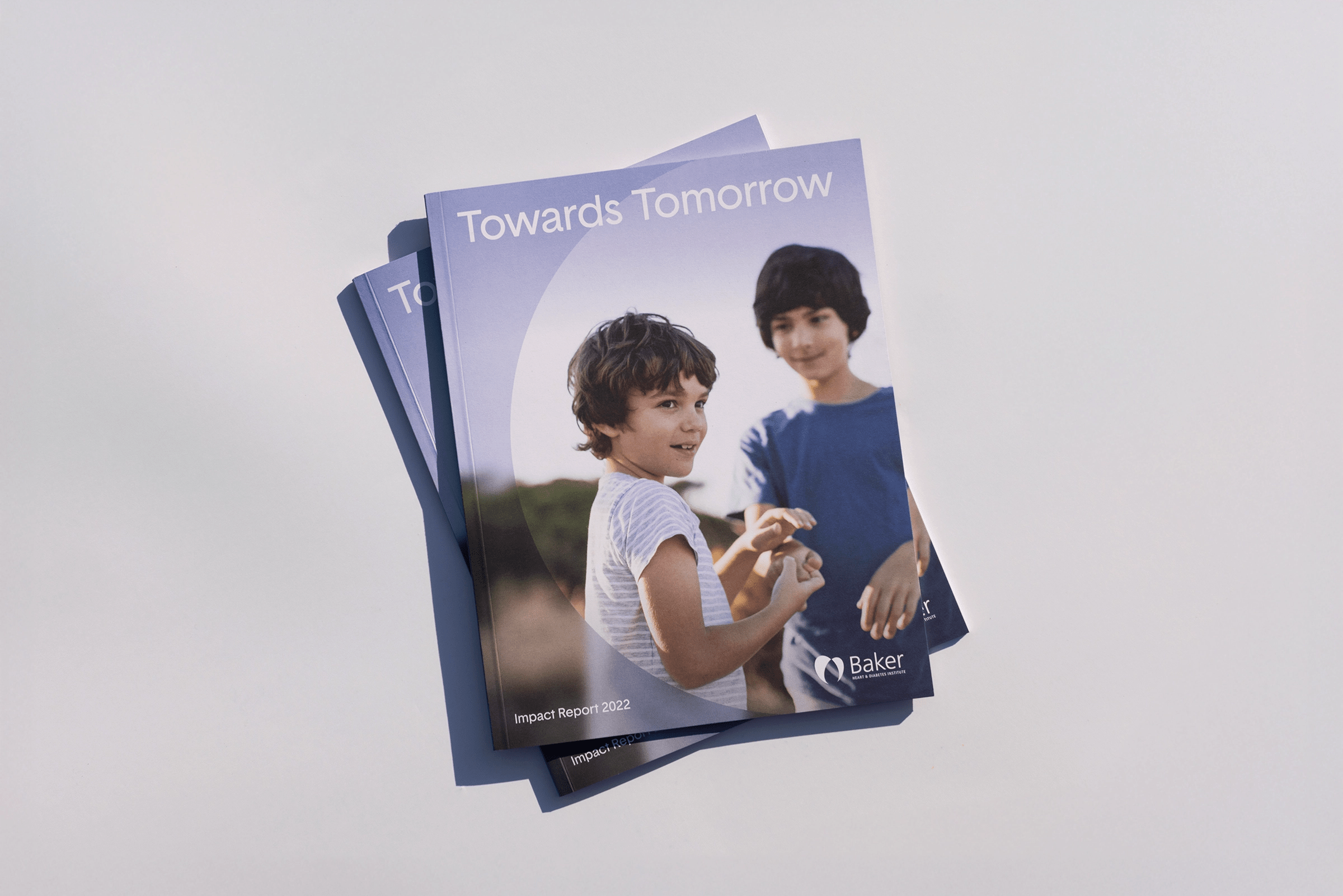 Baker Institute impact report photography by Anna Carlile book cover