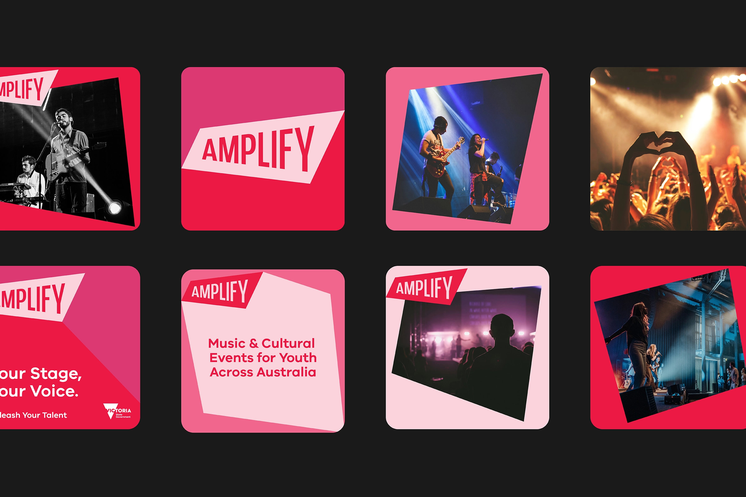 Amplify social tile designs