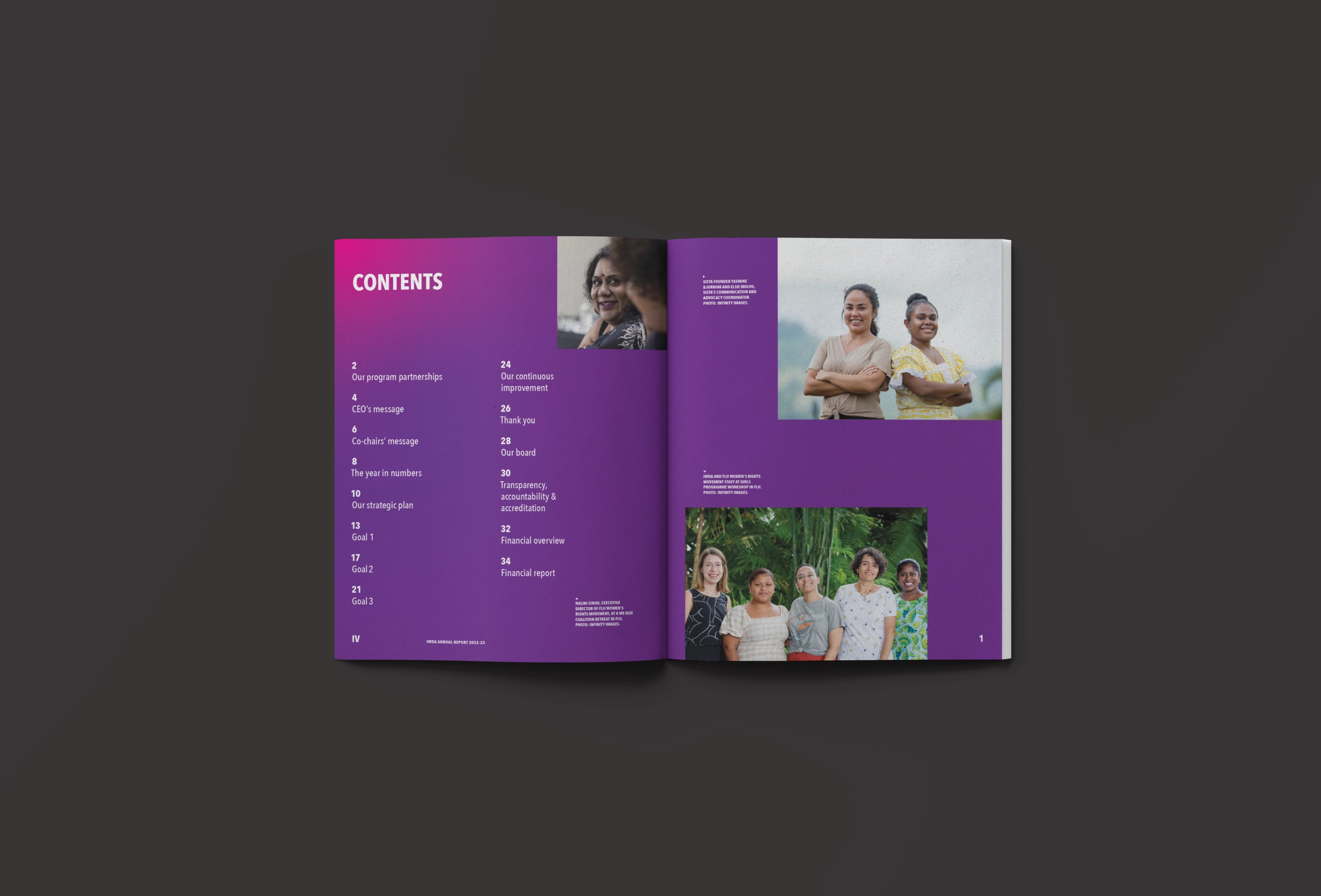 Book Layout Design IWDA Annual Report 2023