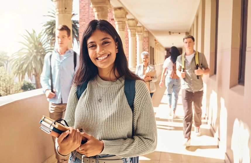 Student at laptop