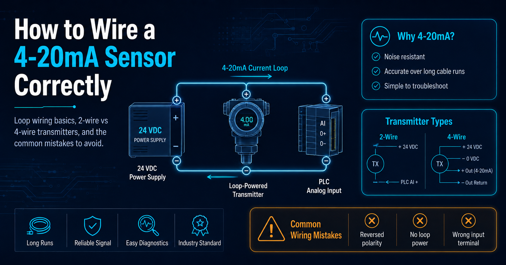 Connecting a 4-20mA Sensor to Your Control System
