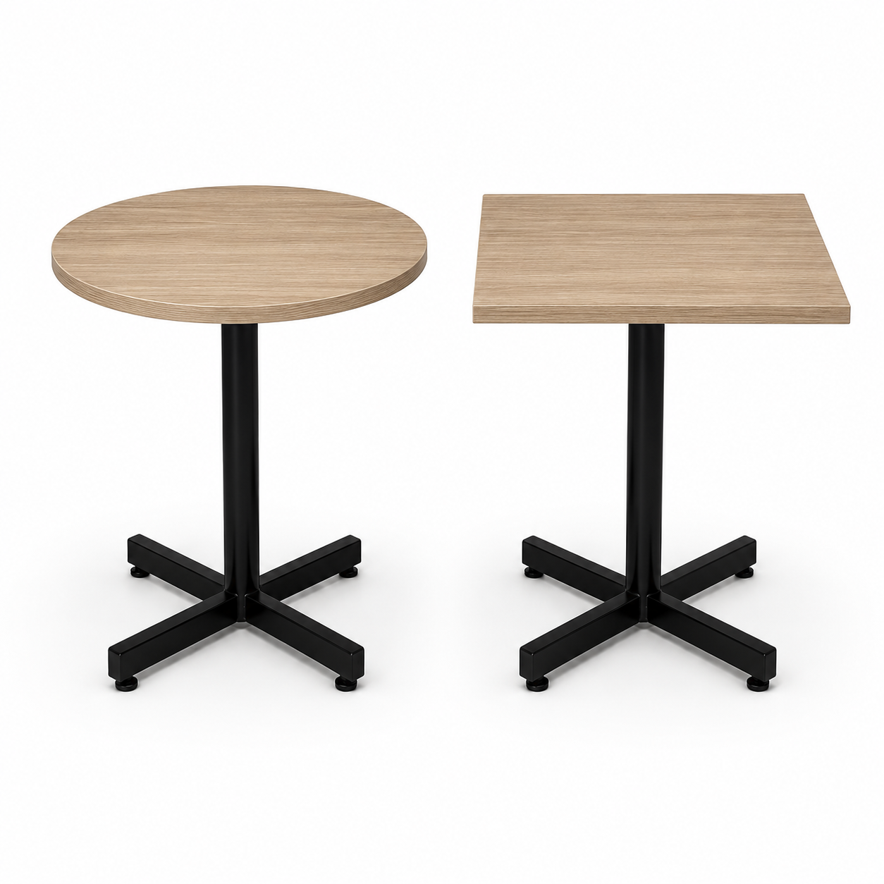 หน้าโต๊ะคาเฟ่เมลามีนสำหรับเปรียบเทียบขอบ PVC ABS และขอบไม้จริง