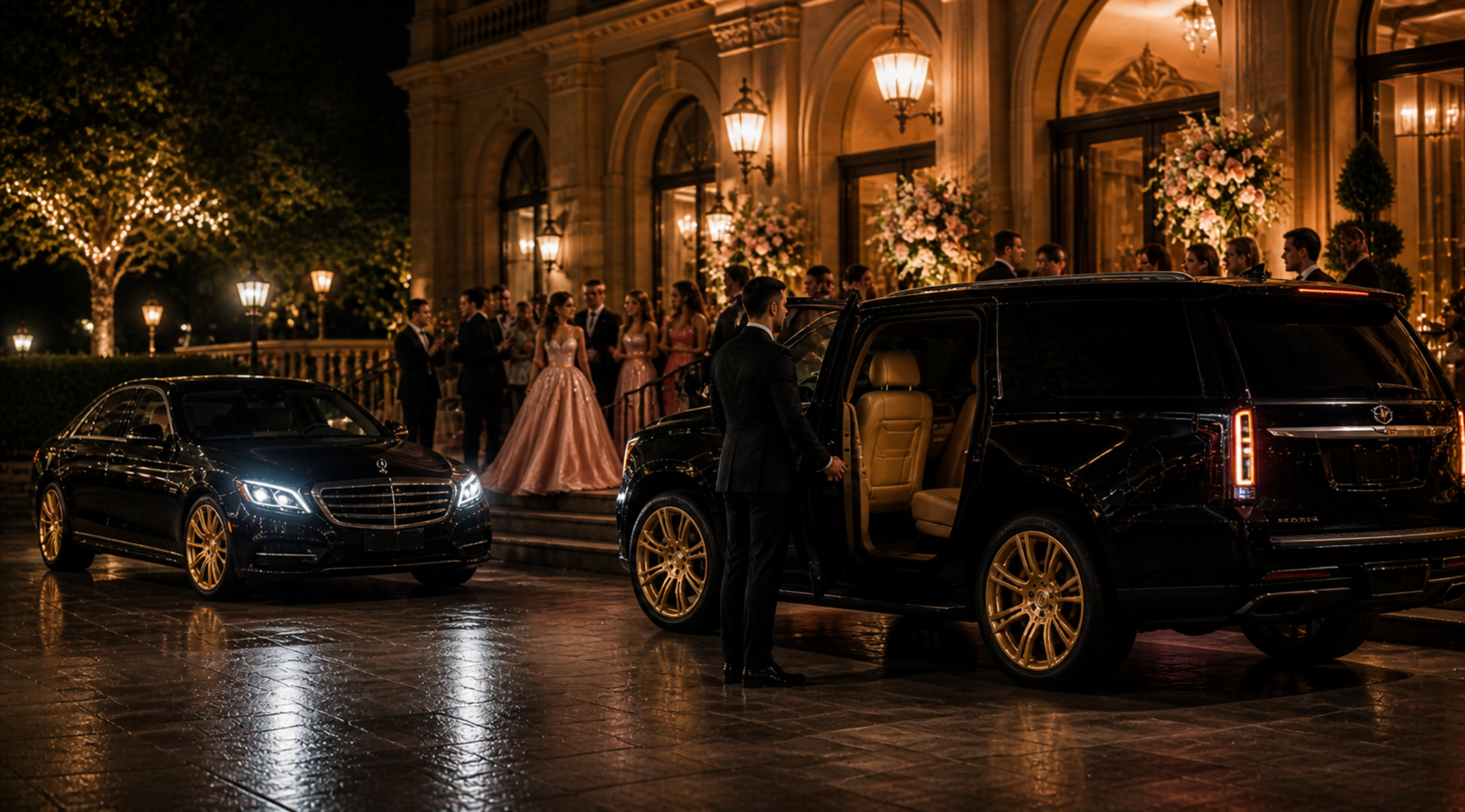 Luxury vehicle for Quinceañeras transport