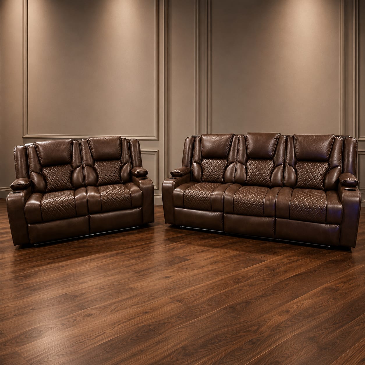 Orlando Electric Recliner 3+2 Seater - Brown variant