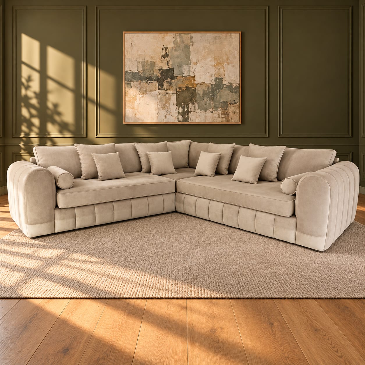 Lily 5 Seater Corner 2c2 High Back