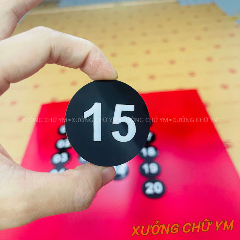 Thẻ Mica, Thẻ Số, Bảng Số Đánh Số Thứ Tự – Số Bàn, Số Ghế, Số Thứ Tự Cho Quán, Cửa Hàng