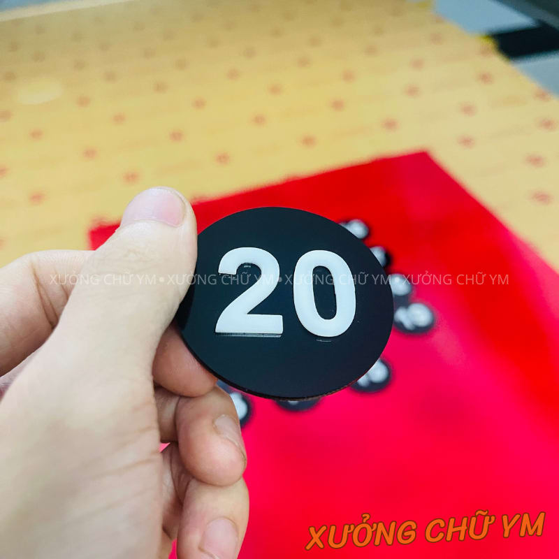 Thẻ Mica, Thẻ Số, Bảng Số Đánh Số Thứ Tự – Số Bàn, Số Ghế, Số Thứ Tự Cho Quán, Cửa Hàng
