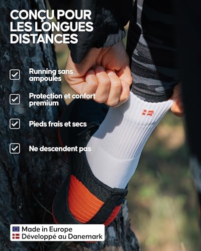 Vue 3 de Chaussettes De Running Longue