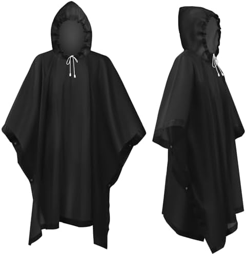 Vue 2 de Poncho De Pluie Adulte