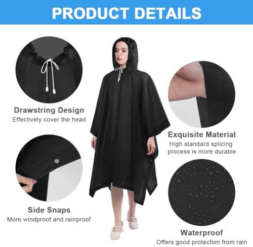 Vue 4 de Poncho De Pluie Adulte
