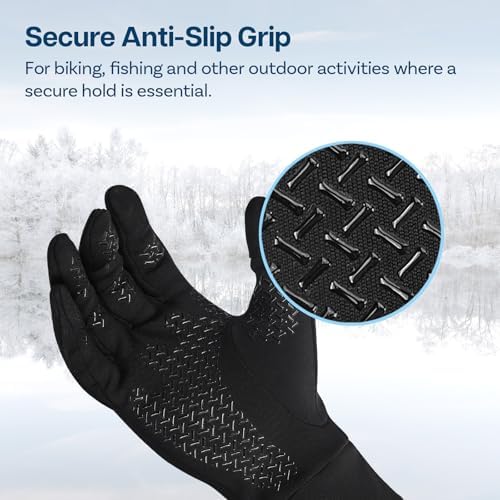 Vue 4 de Gants Dhiver Antiderapant Et