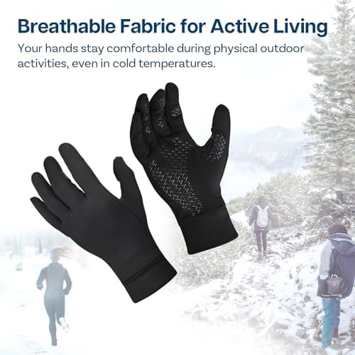 Vue 5 de Gants Dhiver Antiderapant Et