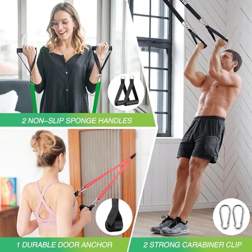 Vue 6 de Pcs Elastique Musculation Elastique
