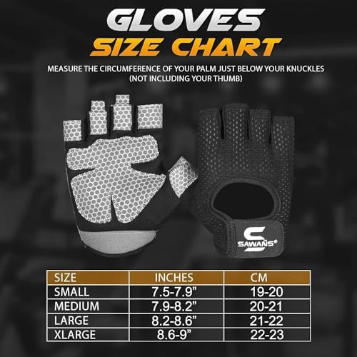 Vue 6 de Sawans Gants De Gym