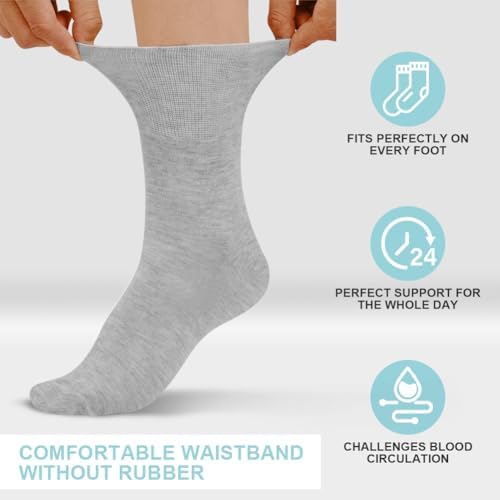 Vue 5 de Chaussettes Diabetiques Homme Femme