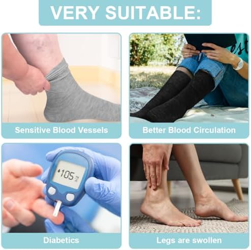 Vue 6 de Chaussettes Diabetiques Homme Femme