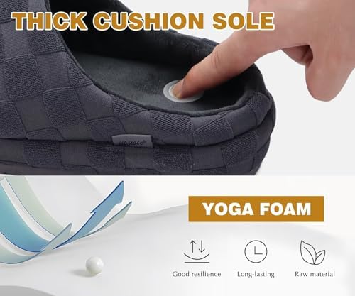 Vue 5 de Hommes Chaussons Confortables Rembourrage
