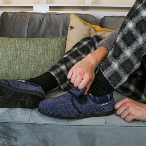 Vue 3 de Pantoufles Orthopediques Pour Homme