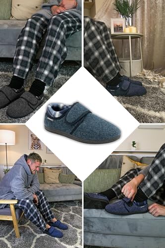 Vue 7 de Pantoufles Orthopediques Pour Homme
