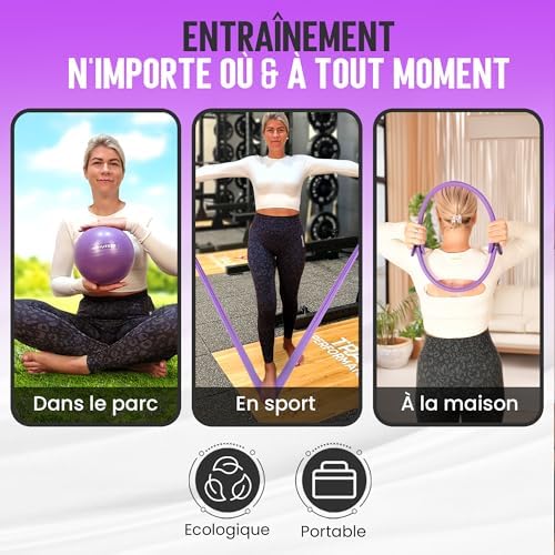 Vue 2 de Fitfathanneau Pilatecercle Pilateaccessoire Yogaballon