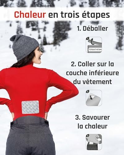 Vue 3 de Patch Chauffant Dos Nuque