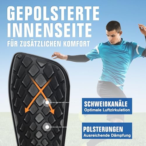 Vue 3 de Protegetibias Pour Homme Et